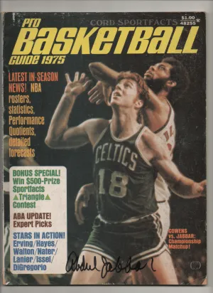 [1 of 1] 1975 Cord Sportfacts Pro Basketball Guide- Signed Kareem Abdul Jabbar