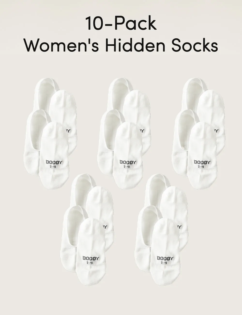 10-Pack Women's Hidden Socks