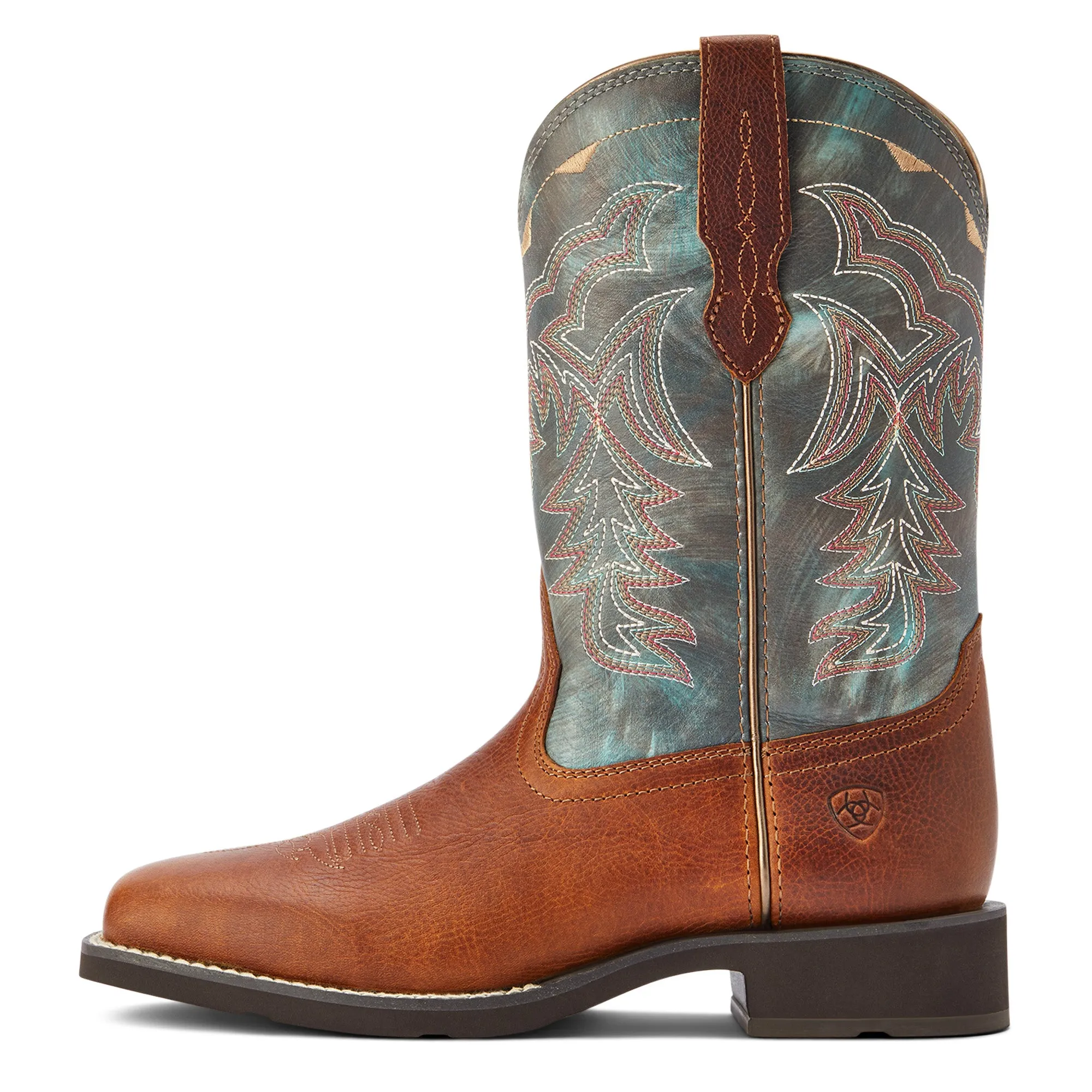 10042420 Ariat Wms Delila Spiced Teal River Boots