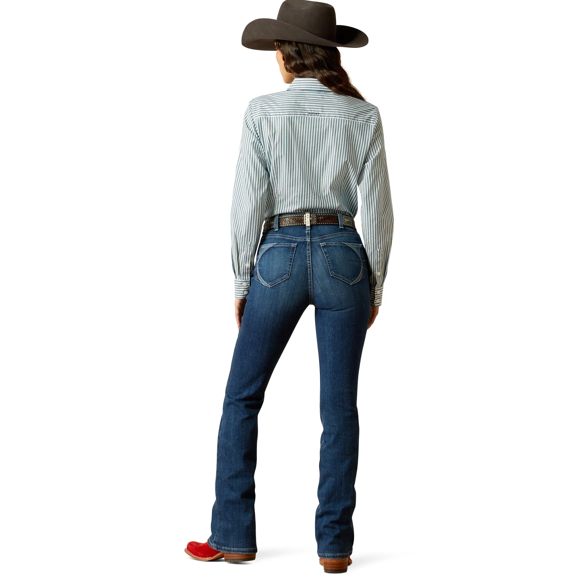 10051838 Ariat Women's High Rise Lydia Boot Cut Jeans