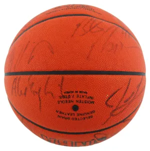 1987-88 Nuggets (12) English, Lever Signed Game Used Official NBA Basketball BAS