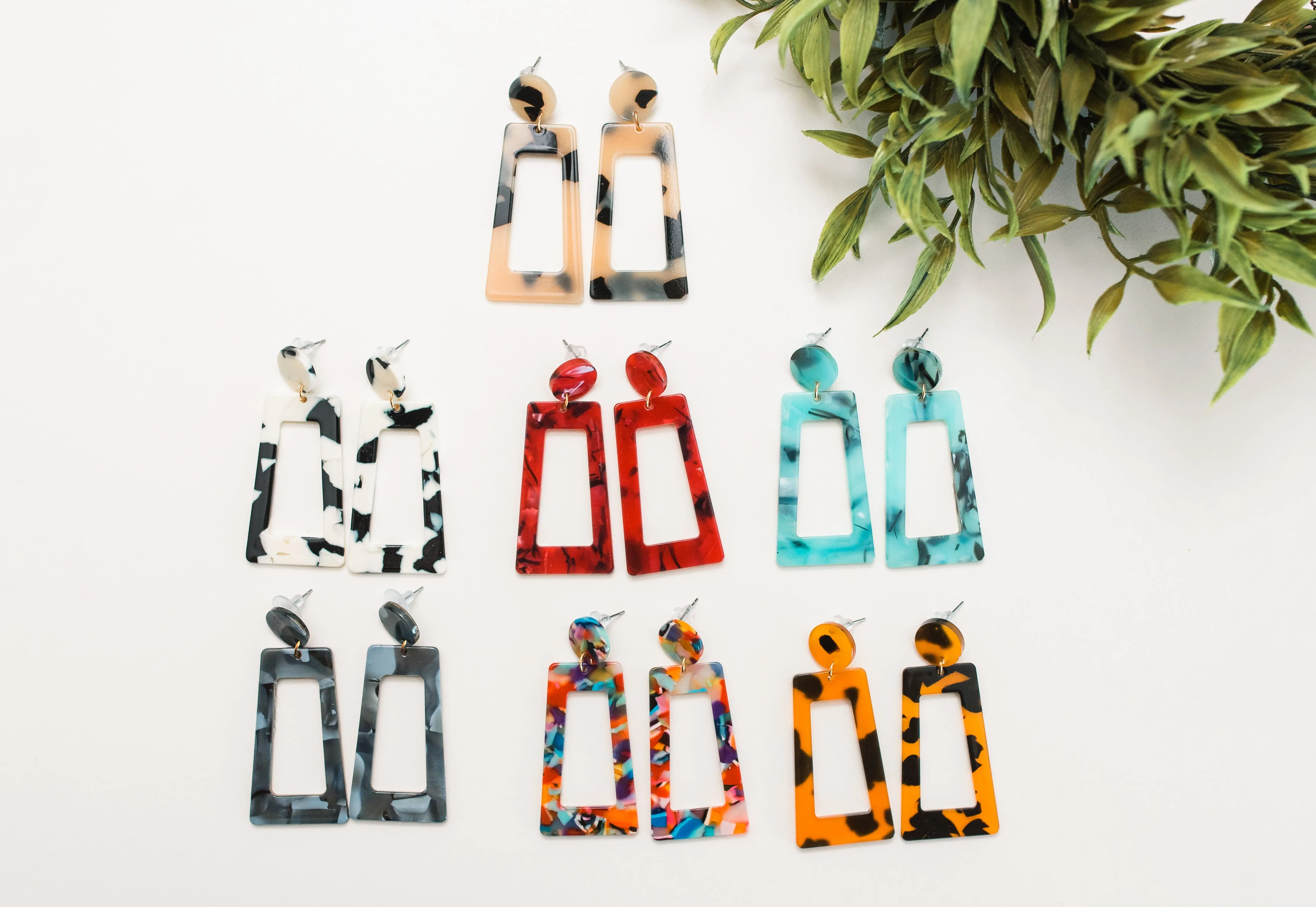 Acrylic Earrings 7 colors!