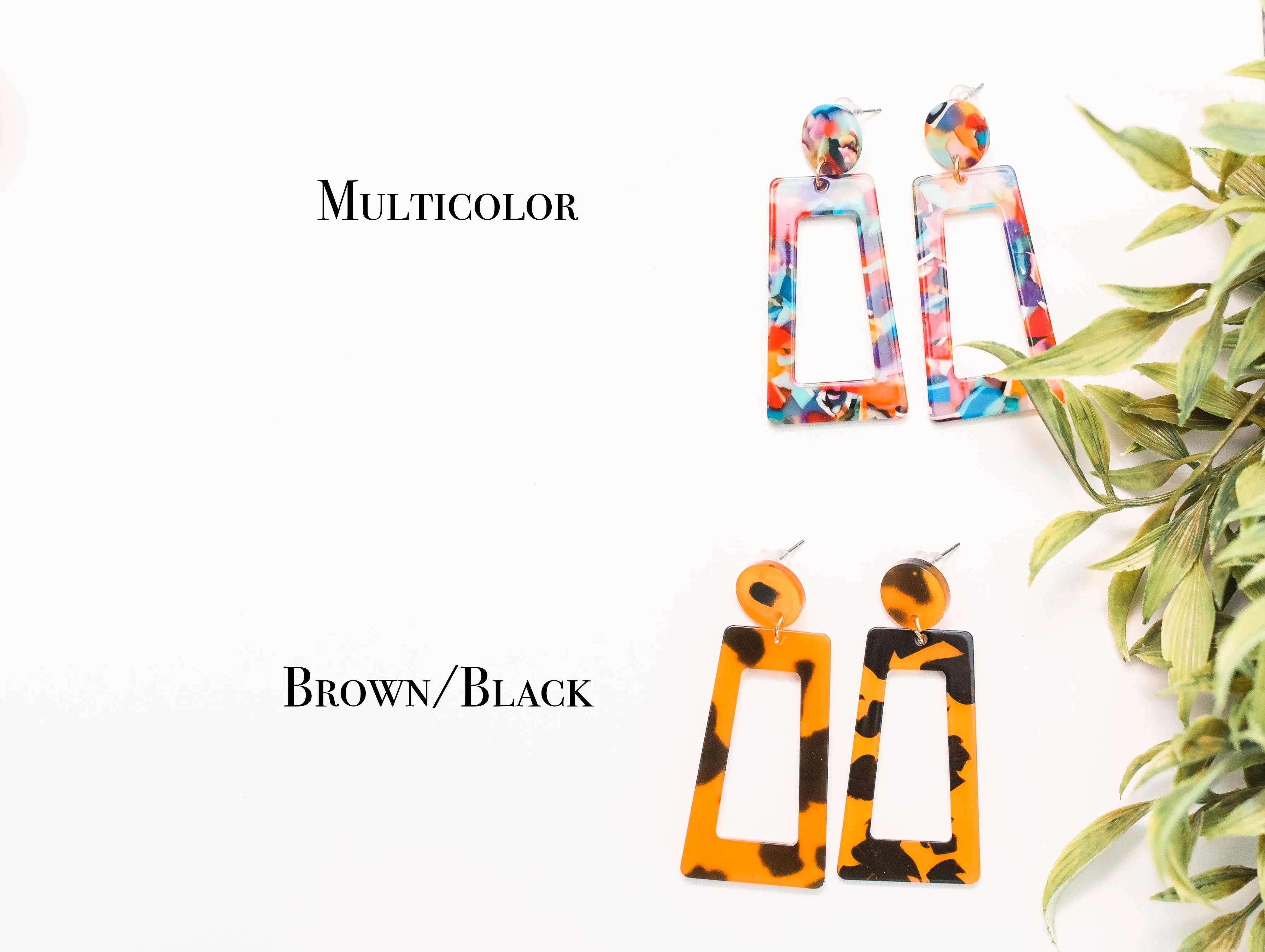 Acrylic Earrings 7 colors!