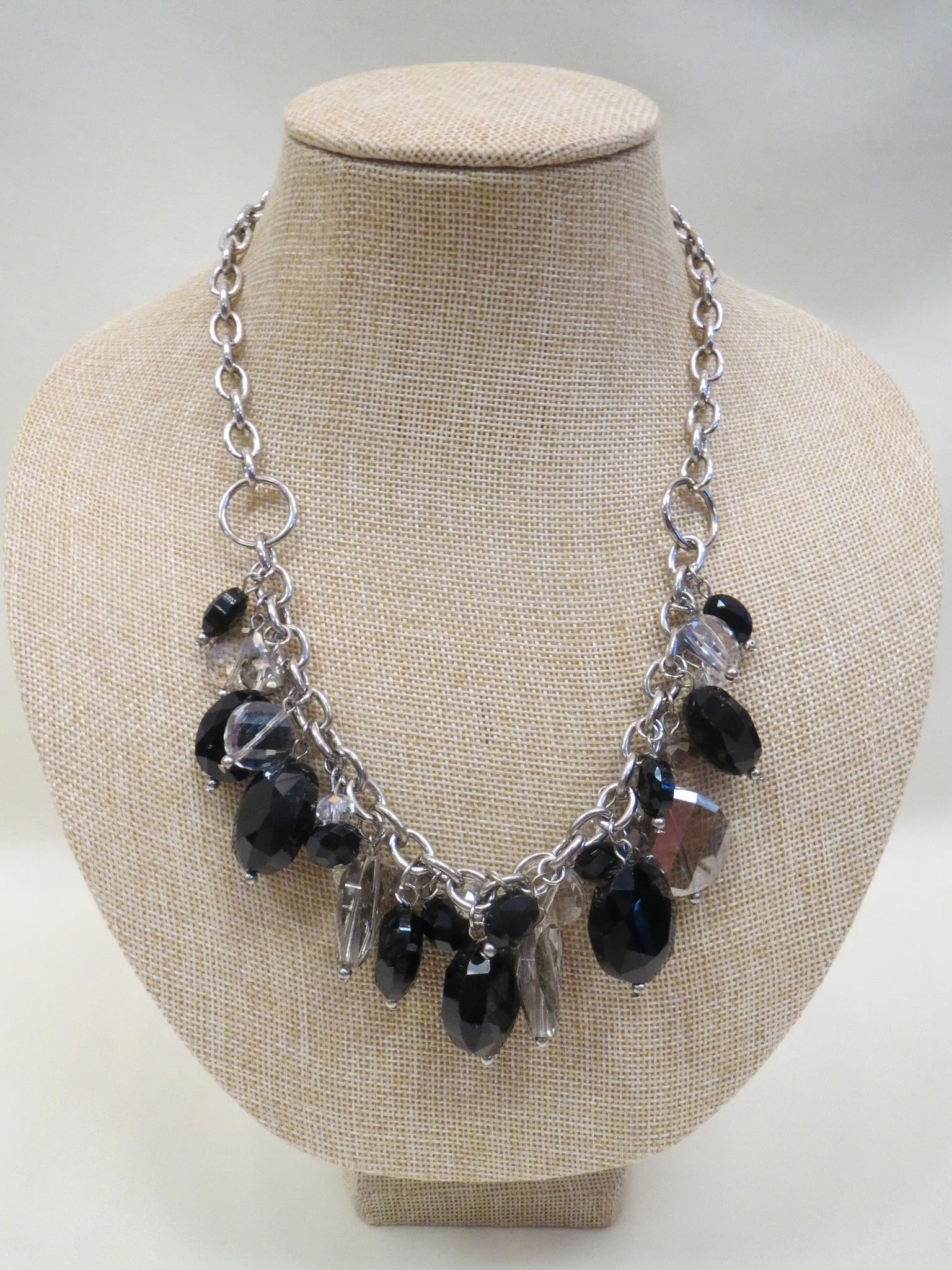 ADO | Black & Silver Chunky Necklace