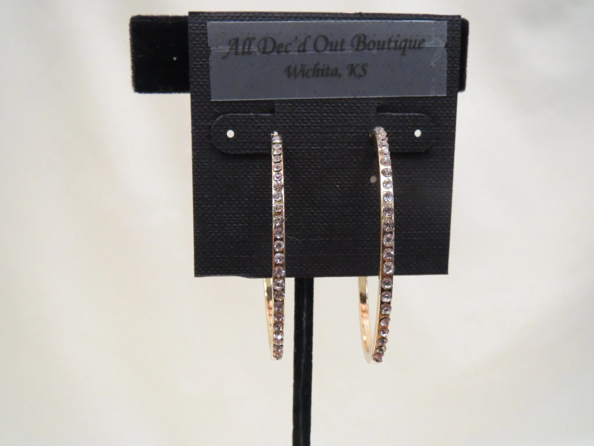ADO | Diamond Hoop Earrings Gold