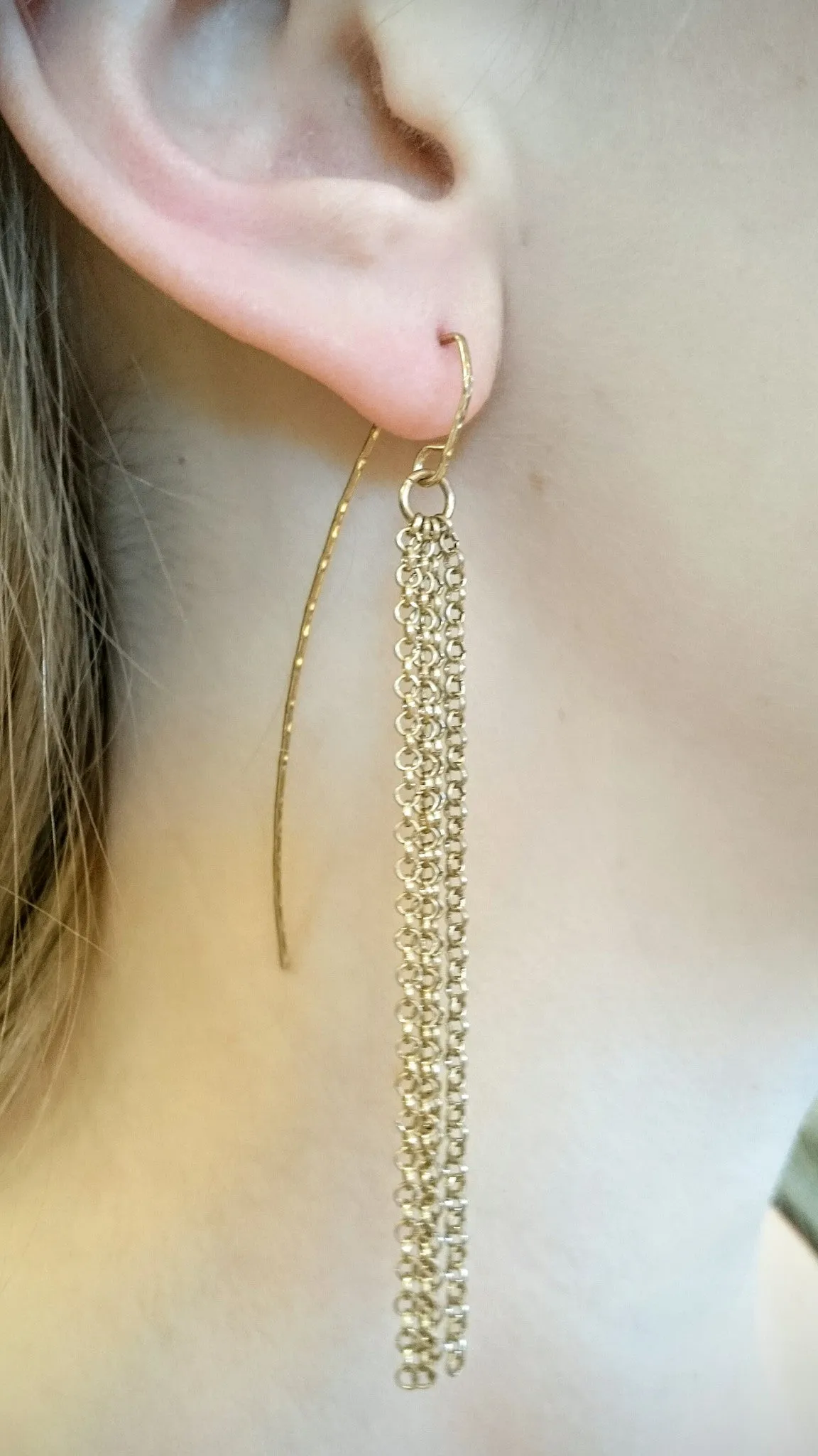 ADO | Fringe Dangle Earrings Gold