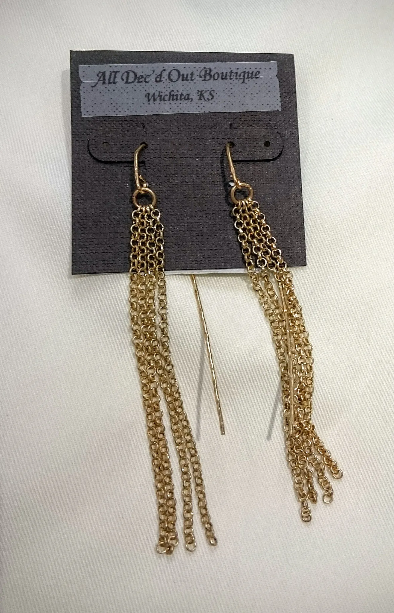 ADO | Fringe Dangle Earrings Gold