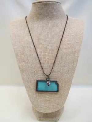 ADO | Hometown Pride Kansas Charm Necklace Turquoise
