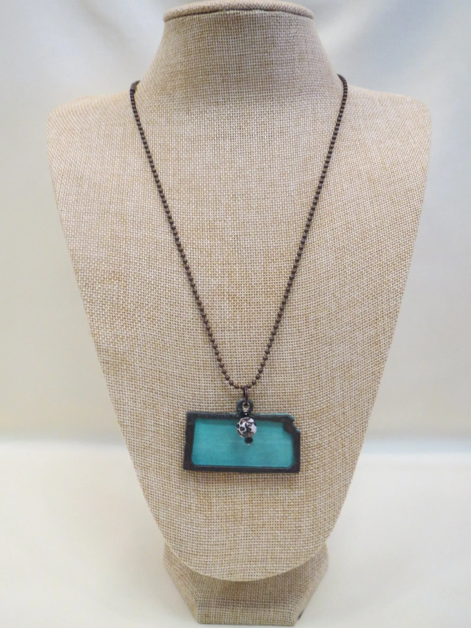 ADO | Hometown Pride Kansas Charm Necklace Turquoise