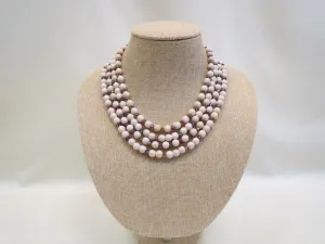 ADO | Ivory & Iridescent Beaded Necklace