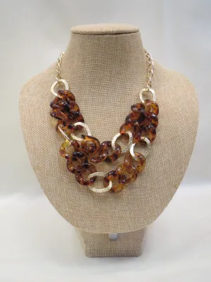 ADO | Leopard & Gold Chain Necklace