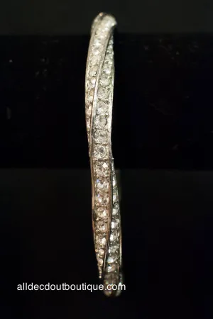ADO | Rhinestone Bangle Bracelet