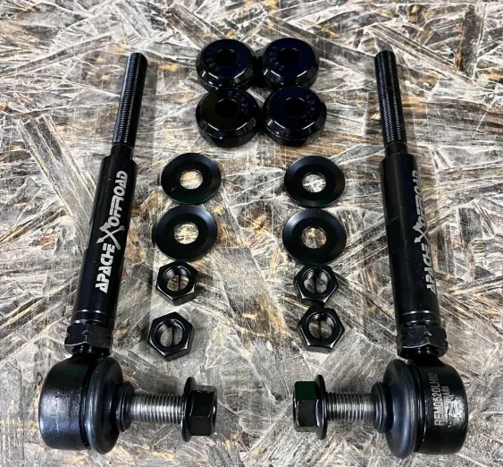 APACHE OFFROAD HD CHROMOLY REAR ADJUSTABLE SWAY BAR LINKS | TOYOTA FJ 2007 , 4RUNNER 2003 , GX470, GX460 (NON KDSS)