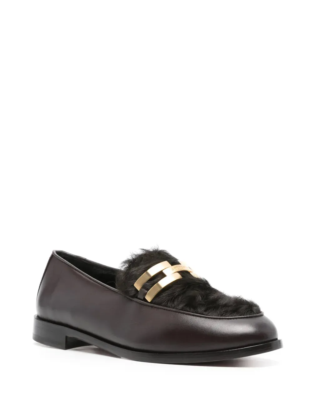 Aquazzura shearling-trim loafers