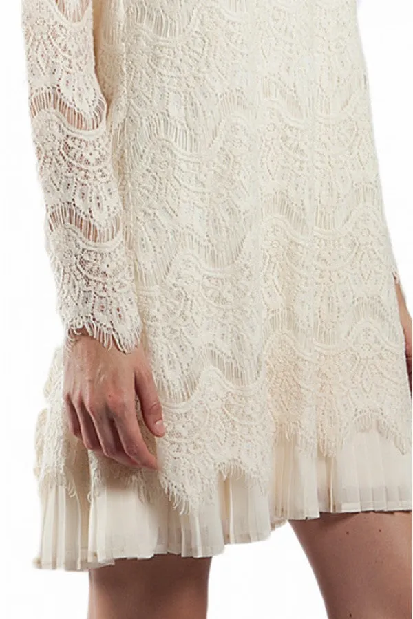 A'reve | Lace Dress Cream