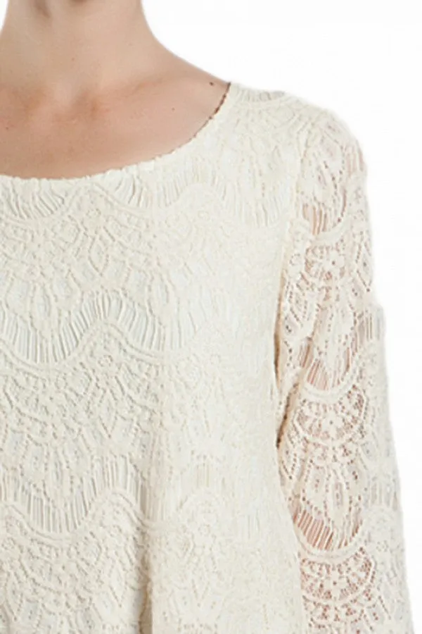 A'reve | Lace Dress Cream