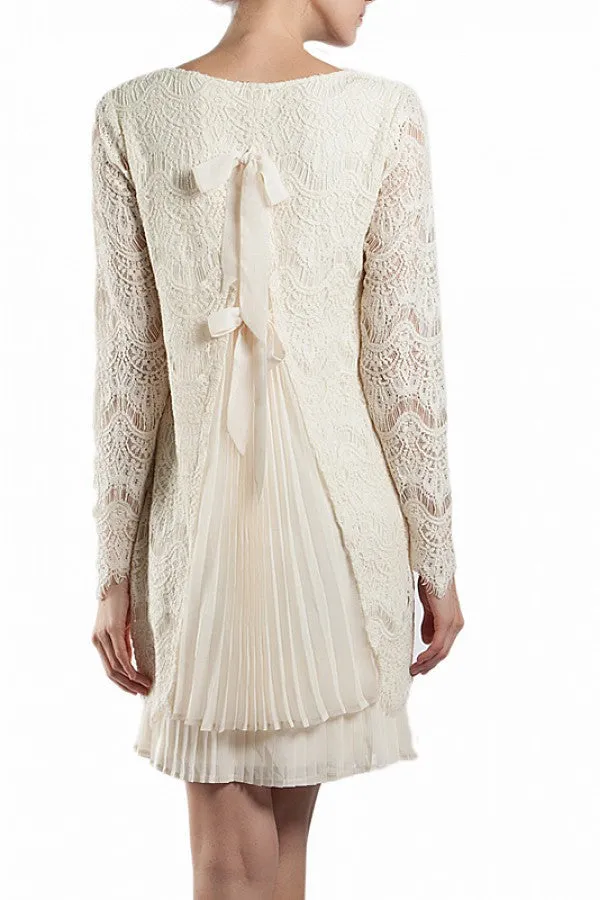A'reve | Lace Dress Cream