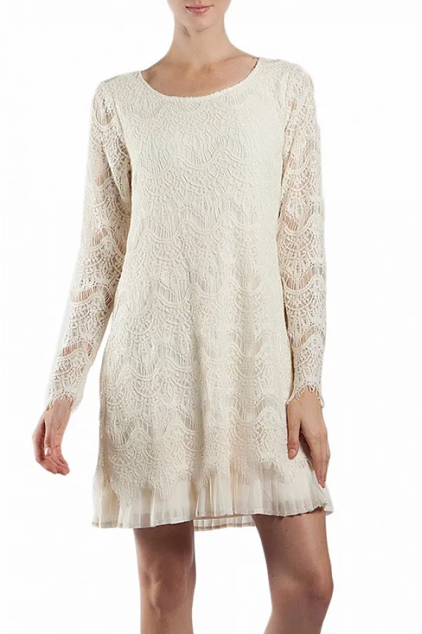 A'reve | Lace Dress Cream