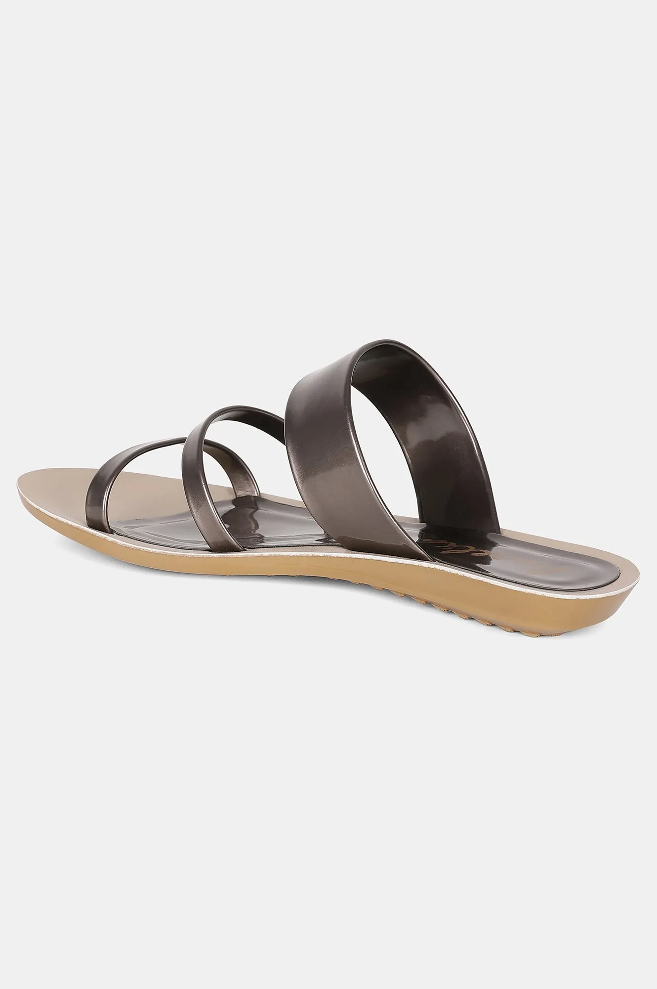 Aurelia Almond Toe Mettalic Flat-ZDaphne