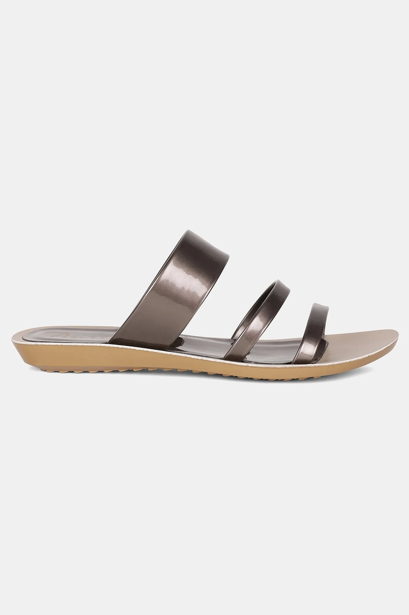 Aurelia Almond Toe Mettalic Flat-ZDaphne