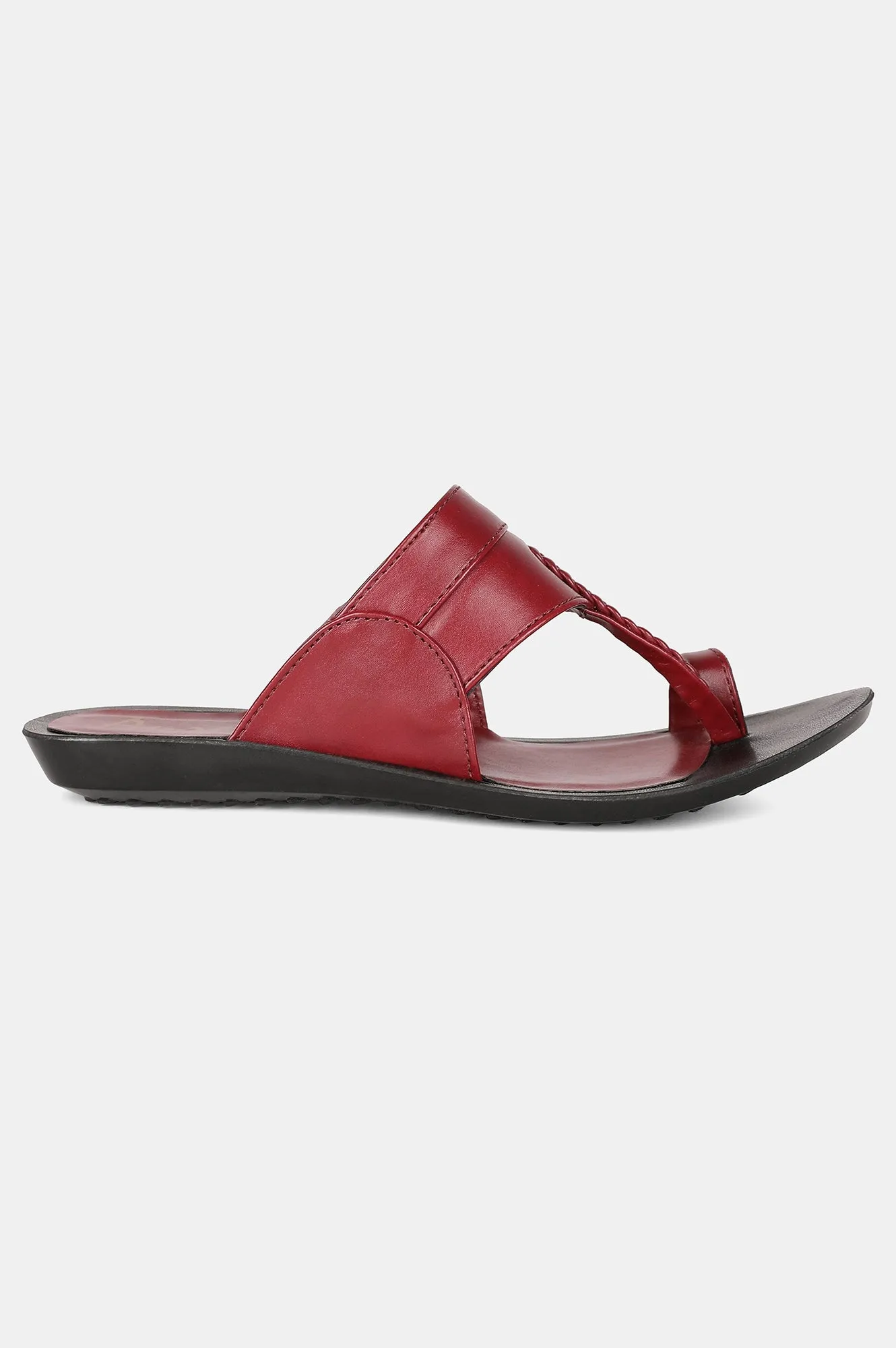 Aurelia Almond Toe Woven Design Flat-ZDarlene