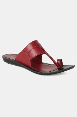 Aurelia Almond Toe Woven Design Flat-ZDarlene