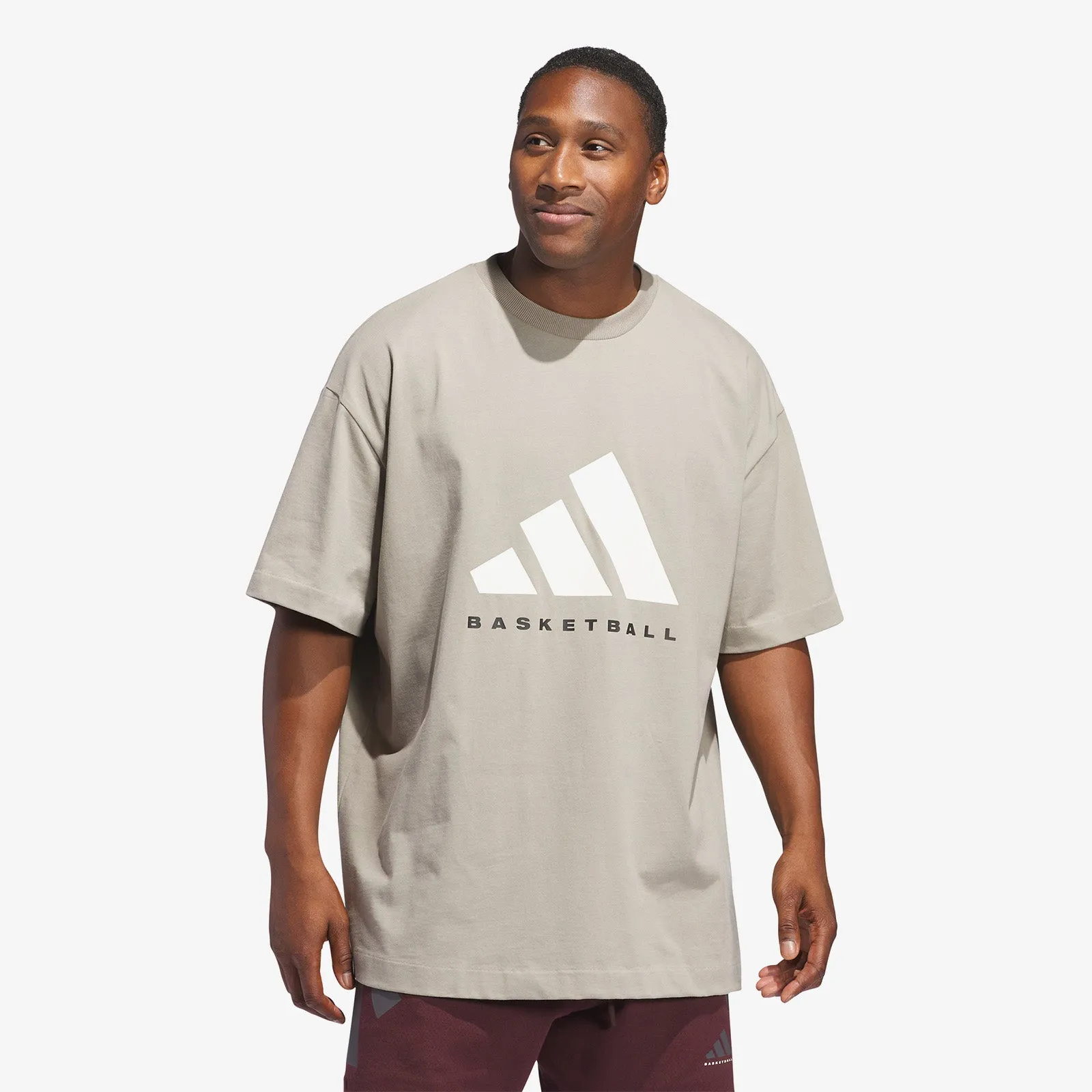 Basketball Logo T-Shirt - Beige
