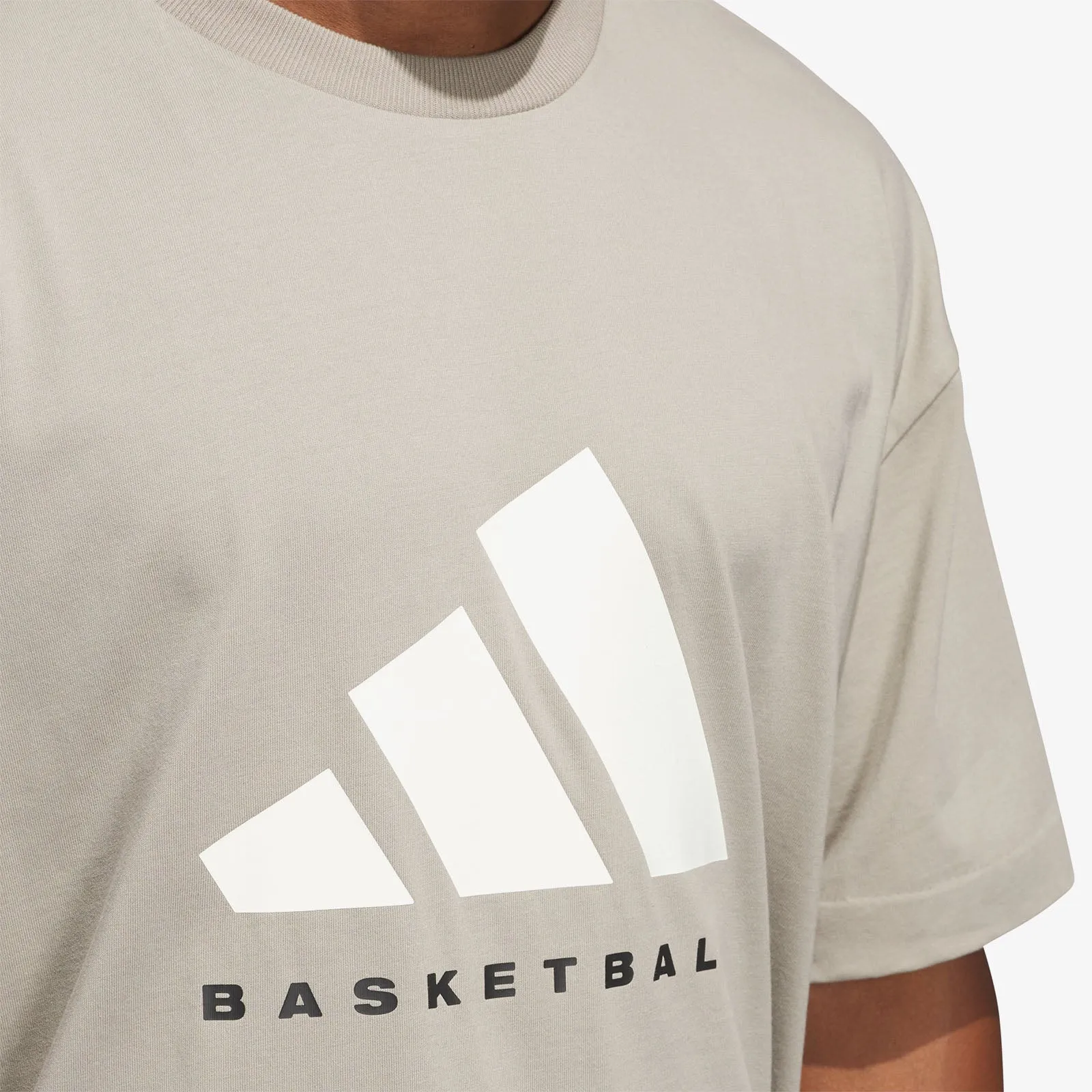 Basketball Logo T-Shirt - Beige
