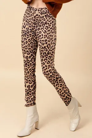 BELLA LEOPARD PRINT PANTS