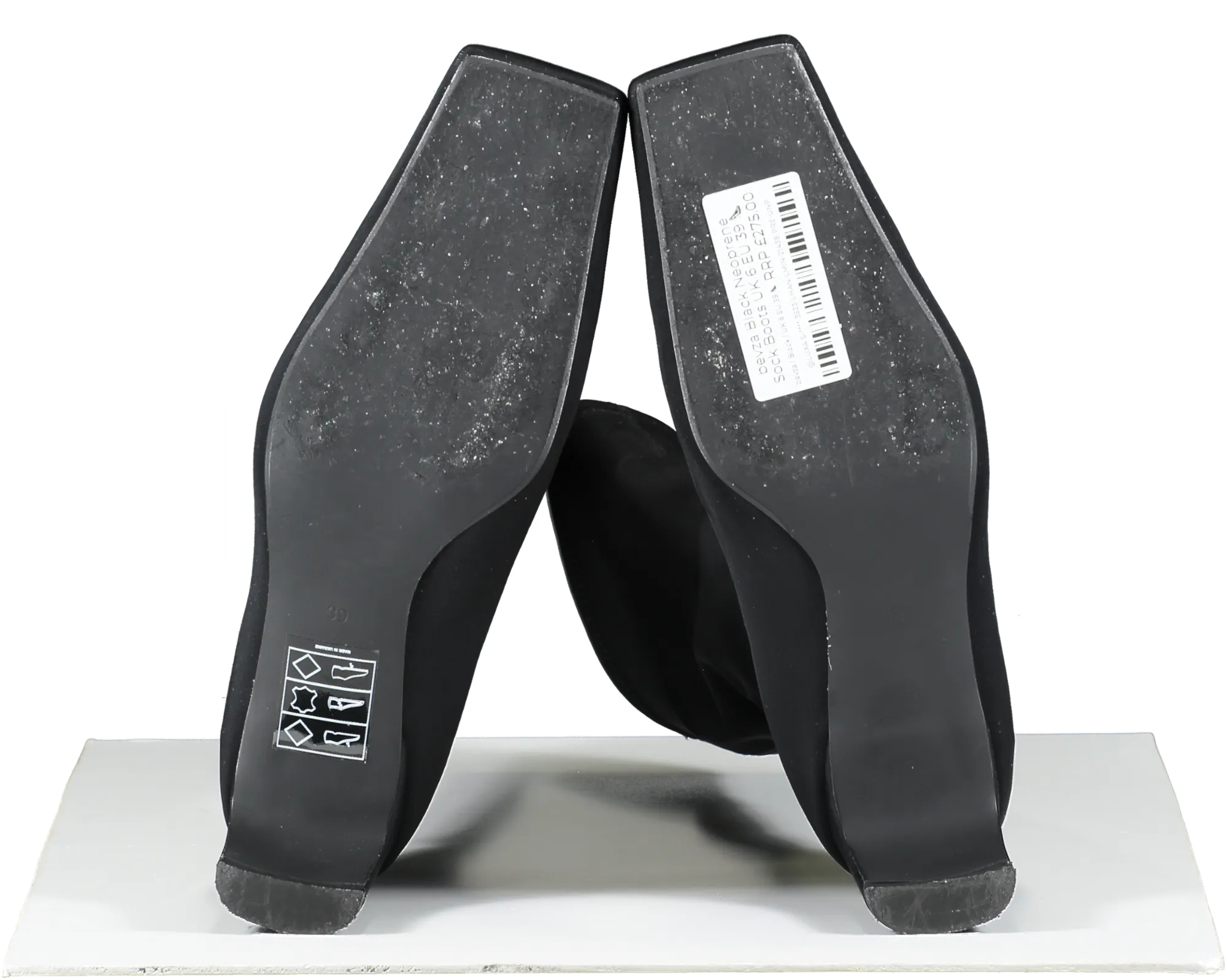bevza Black Neoprene Sock Boots UK 6 EU 39 👠