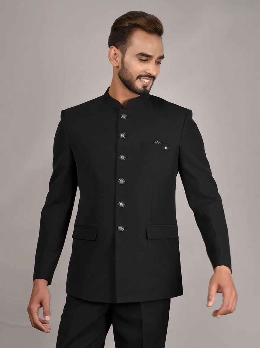 Black Jodhpuri Suit | JadeBlue