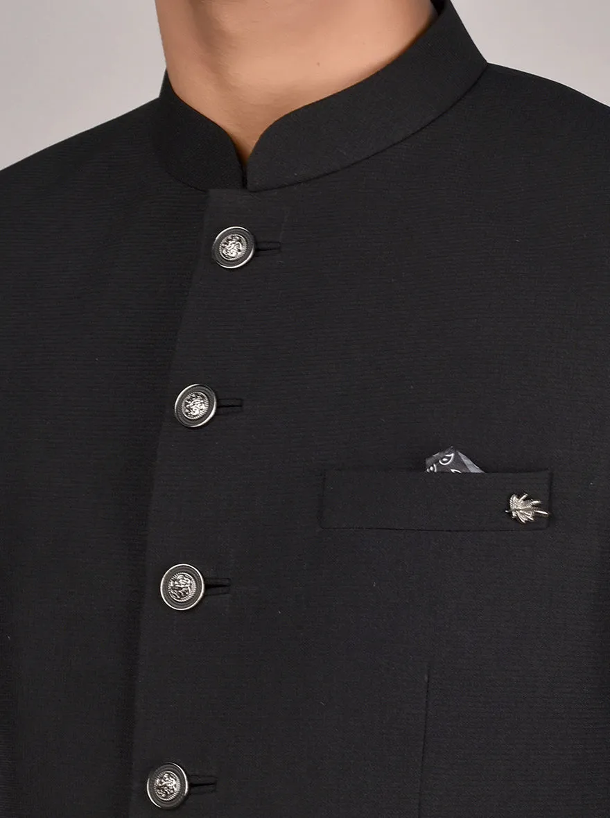 Black Jodhpuri Suit | JadeBlue