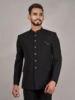 Black Jodhpuri Suit | JadeBlue
