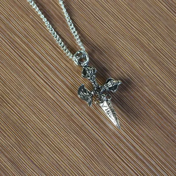 Boutique Cross Spears Pendant Necklace