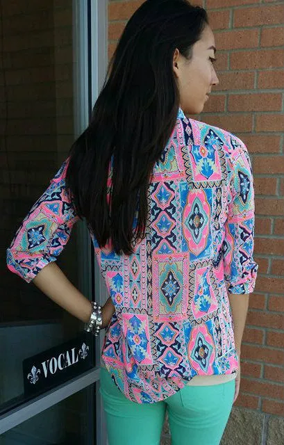 By Together | Egyptian Sheer Blouse Pink