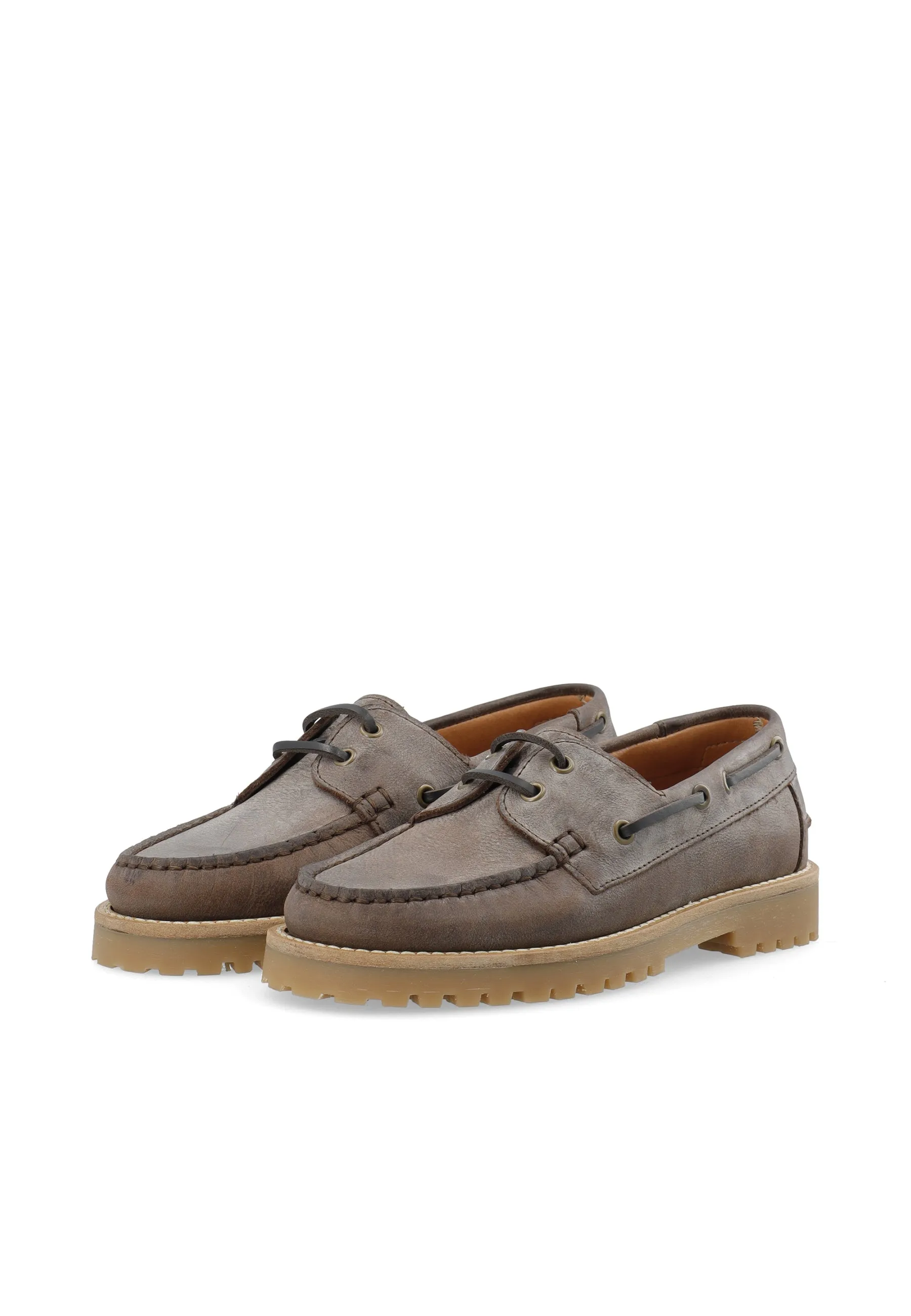 CASLENA BOAT SHOE - Coffee