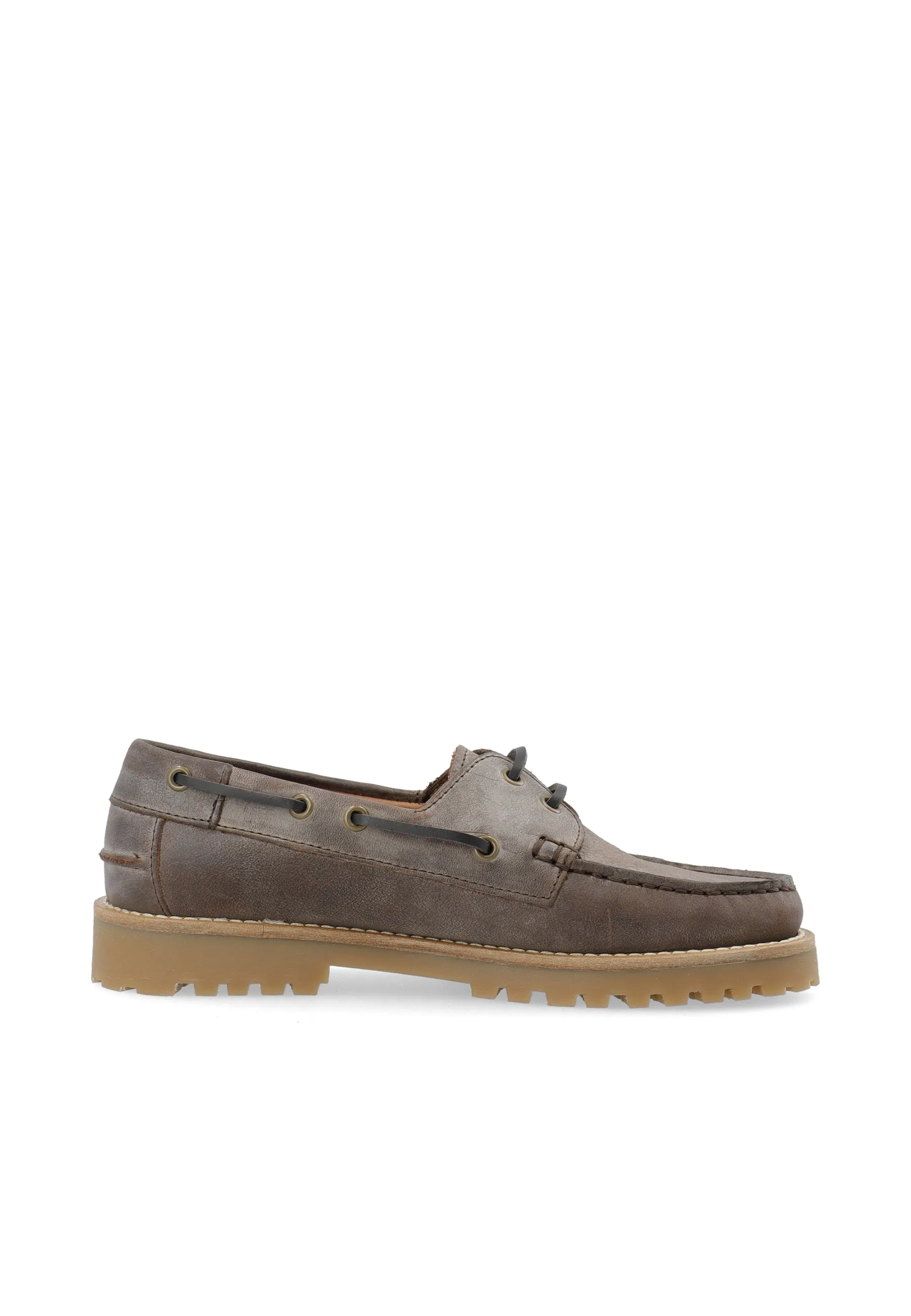 CASLENA BOAT SHOE - Coffee