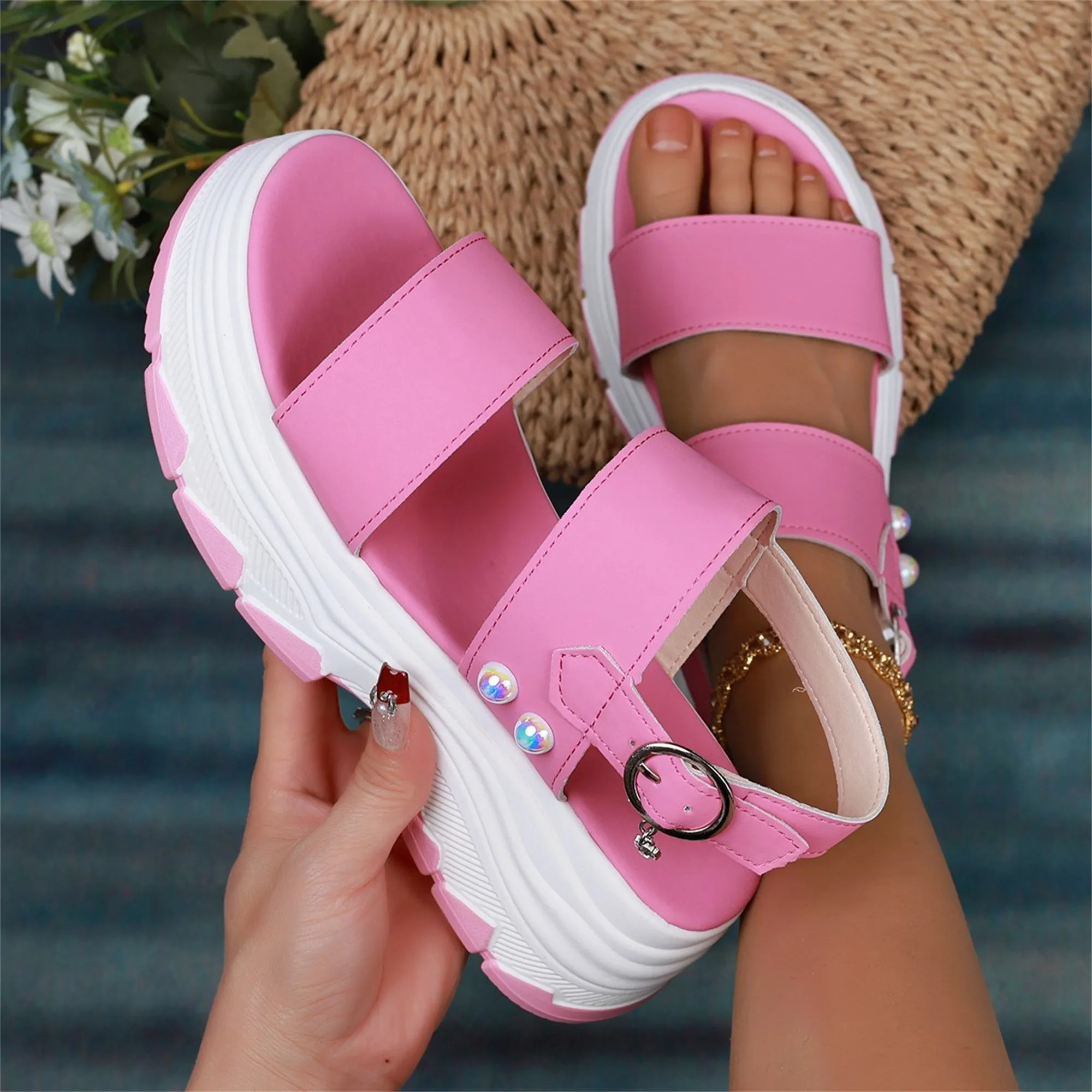 Casual Double-strap Sports Women Sandals