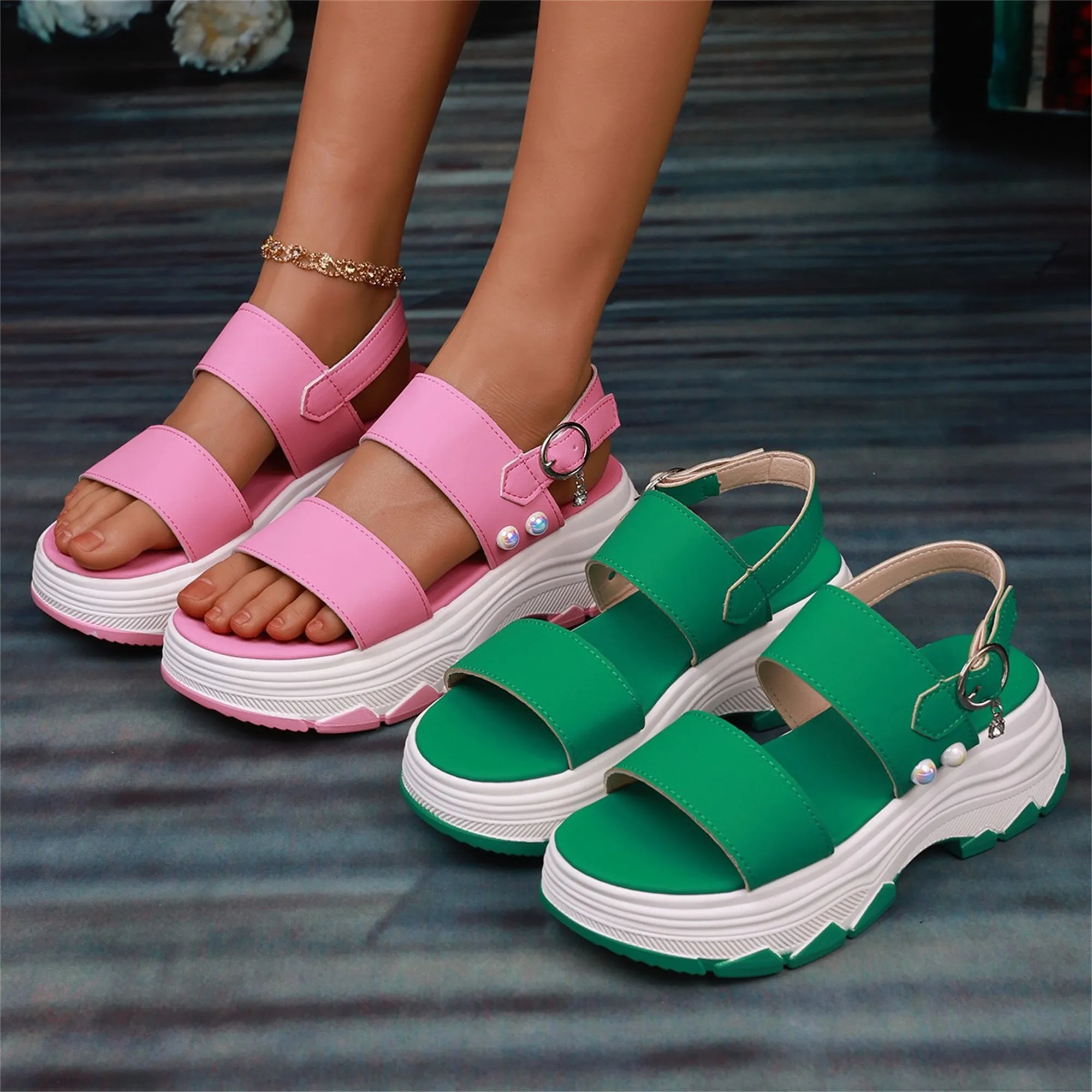 Casual Double-strap Sports Women Sandals