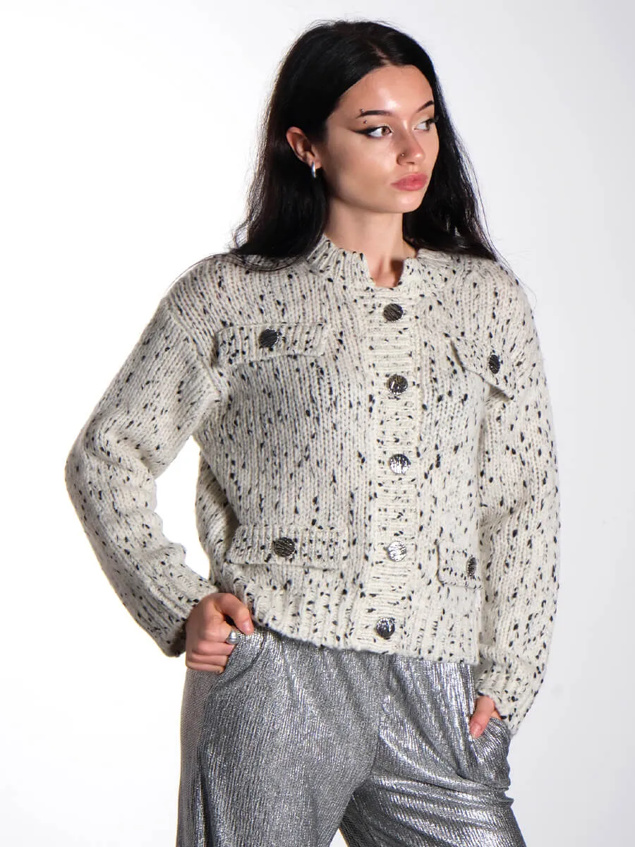 Cat Cardigan - Whisper White