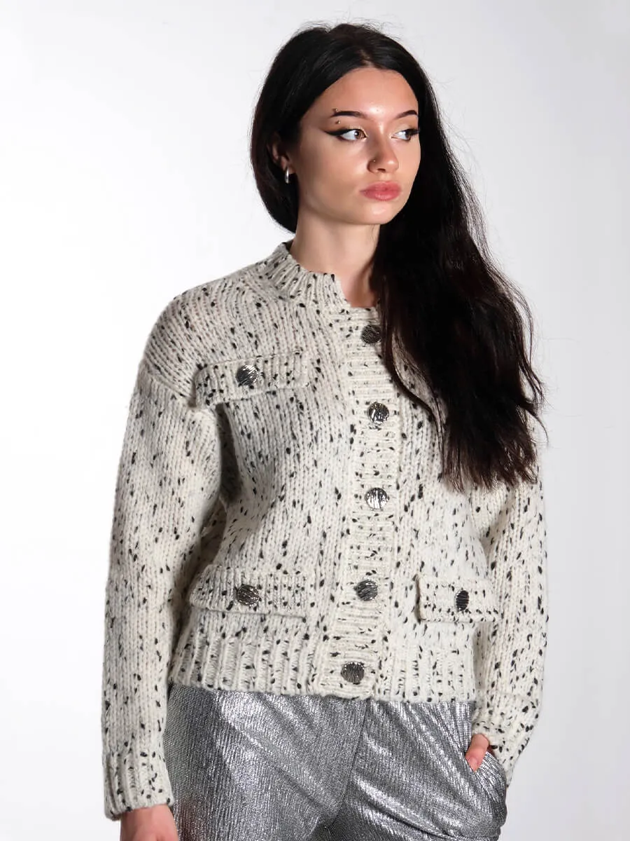 Cat Cardigan - Whisper White