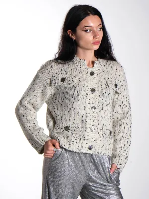 Cat Cardigan - Whisper White