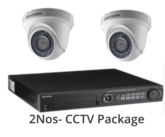 CCTV Package - AHD/TVI/CVI CAMERA - 2 to 4 Nos