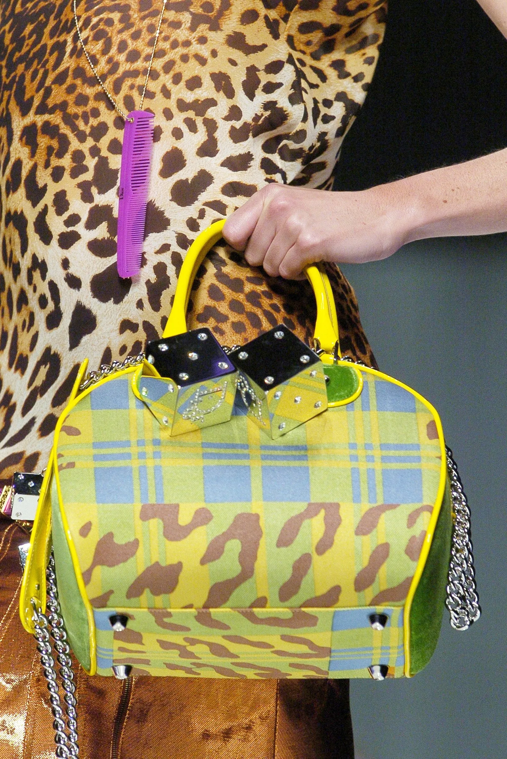 Christian Dior Fall 2004 Gambler Dice Bowler Bag