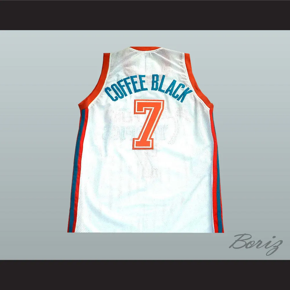 Coffee Black 7 Flint Tropics Semi Pro Team Basketball Jersey