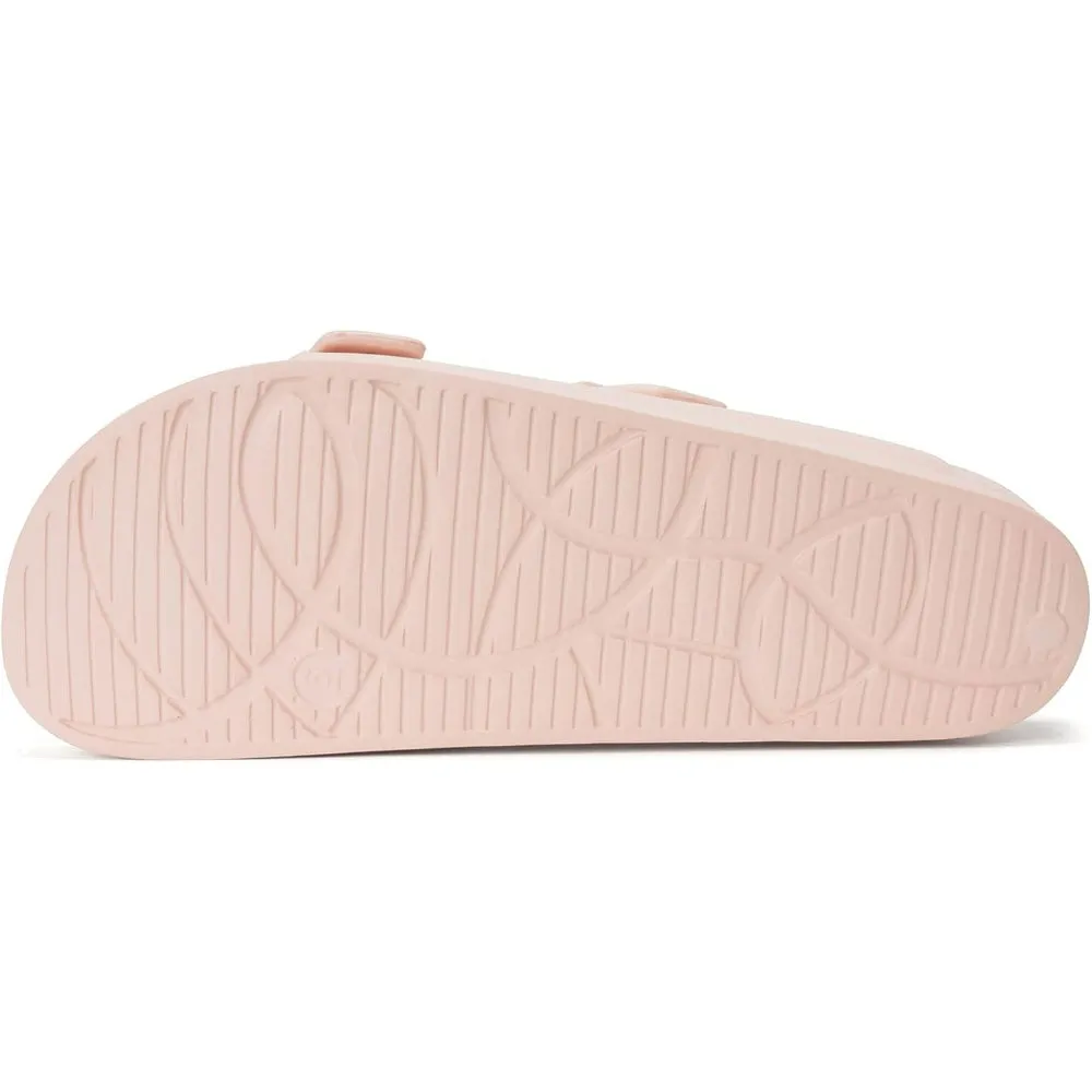 Comfy Slides With Double Buckle Pattern