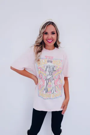 Cowboy Club Wild West Graphic Tee - Pink