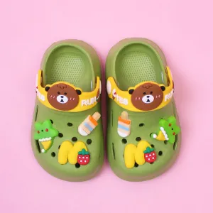Cute Bear Greenish Clogs