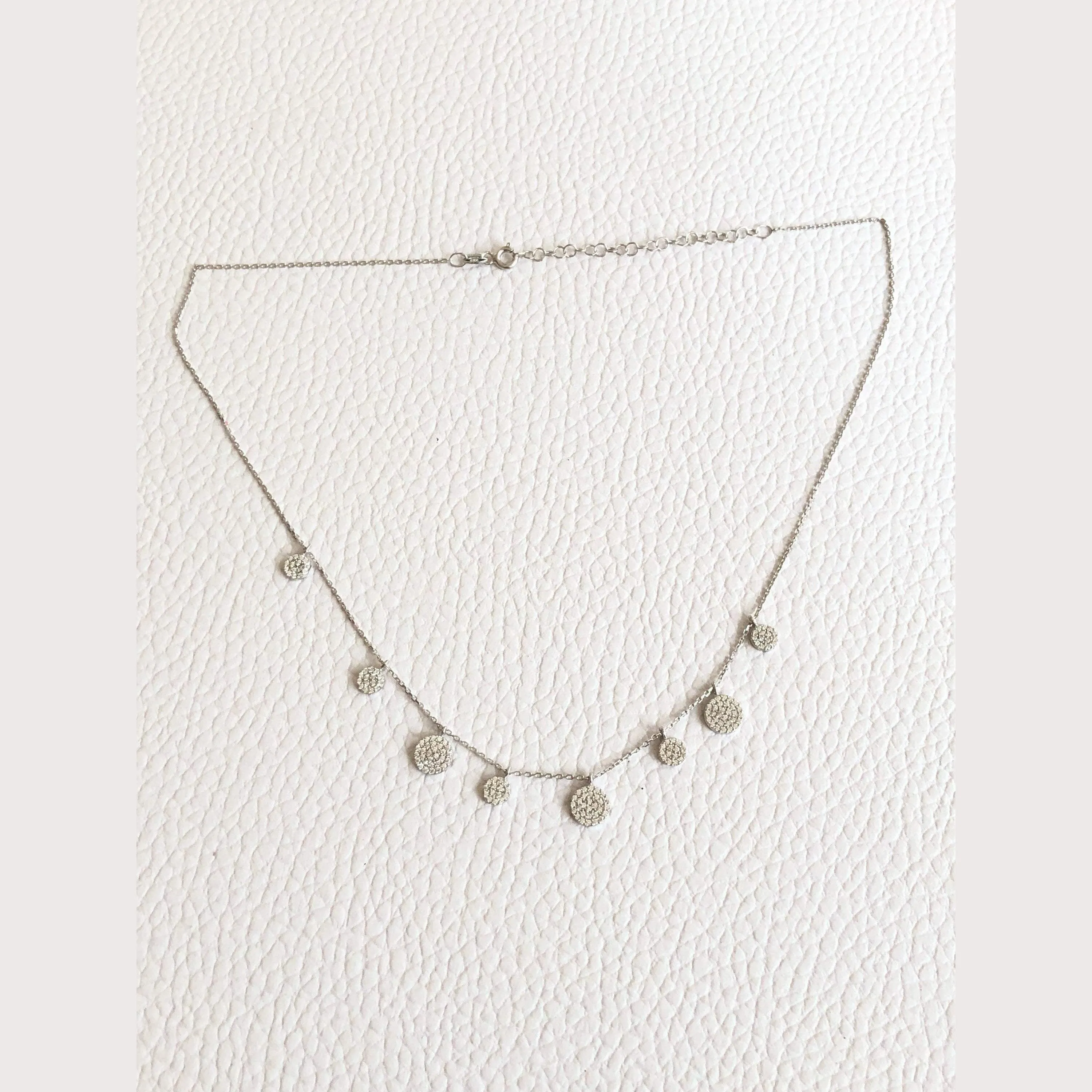 Dangling Disc Necklace