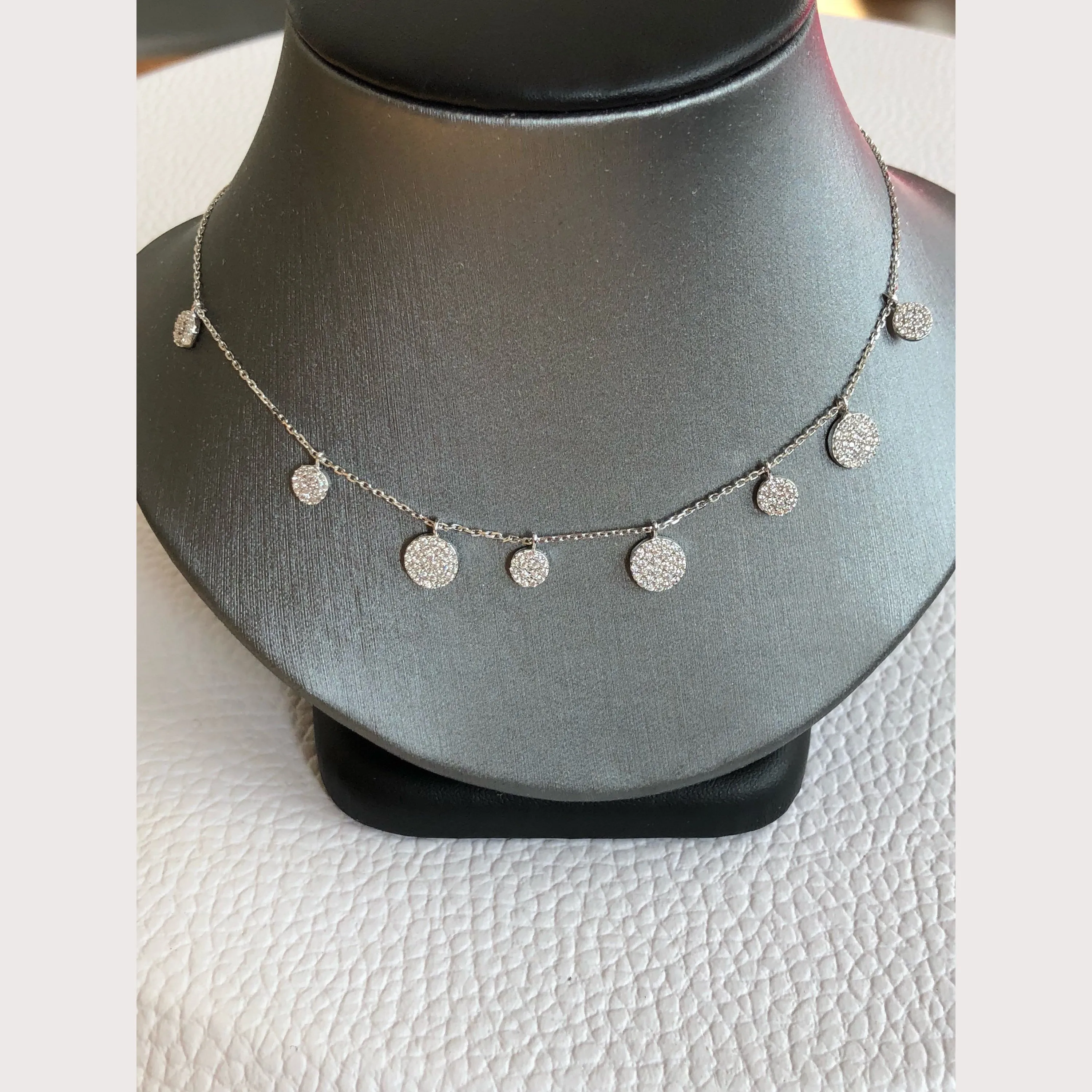 Dangling Disc Necklace